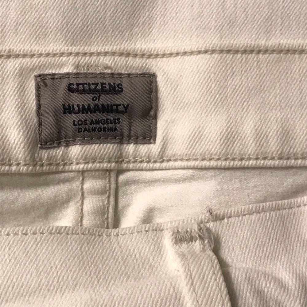 Citizens of Humanity Emannuelle Petite Slim Bootcut Jeans Size 31P in Sea Salt - Picture 7 of 11
